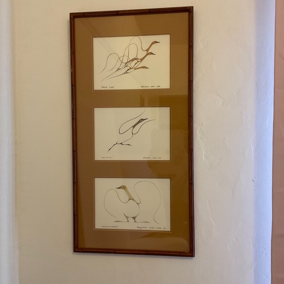 Benjamin Chee Chee Framed Art Prints Spring Flight Wait For Me! Dancing Goose